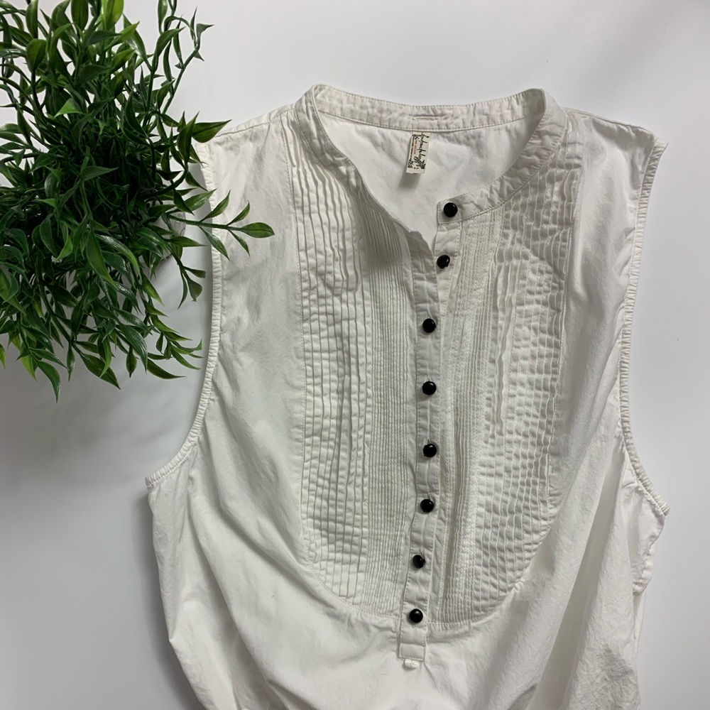 Free people white thong body suit